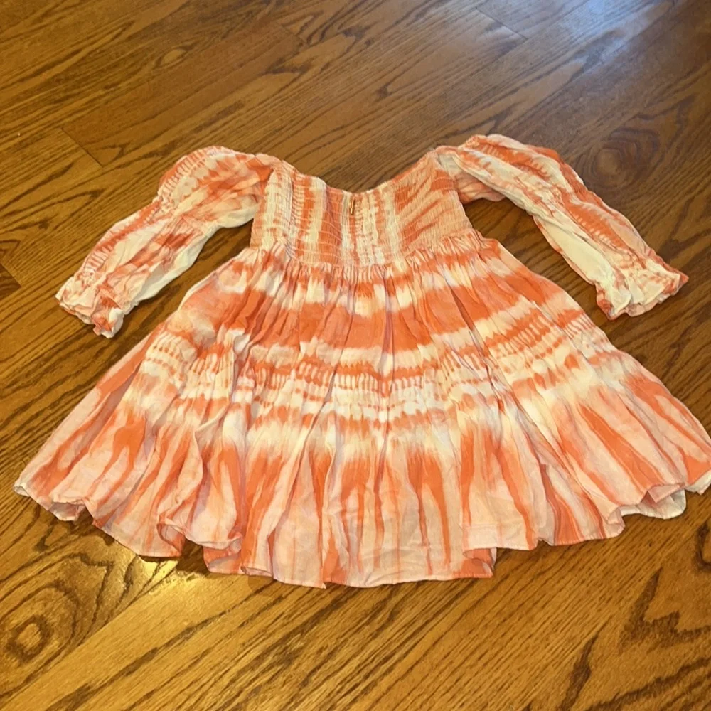 Misa Elle Girl’s Orange Tie Dye Dress Size 14